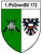 Das Wappen von 1./PzGrenBtl 172 zeigt links ein Panzer-Emblem mit Gewehren und rechts einen zweiköpfigen Adler.