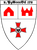 Wappen des 2. Panzergrenadierbataillons 172 mit rotem Kreuz und Burgen, Symbol der militärischen Tradition.