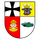 Ein Wappen mit Kreuz, gekröntem Stierkopf, Bischof und Panzer symbolisiert das Panzergrenadierbataillon 401.