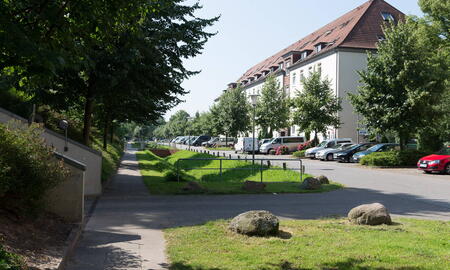 Ehemaliger umgebauter Block in der Boehn-Kaserne (2016)