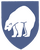 Ein stilisierter Eisbär ist auf einem blauen Wappen abgebildet, das für das Versorgungsbataillon 166 steht.