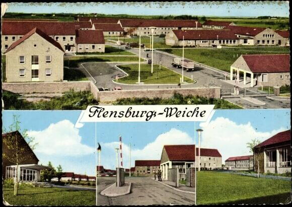 Postkarte Briesen-Kaserne Ende der 1950er Jahre