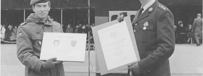 Patenschaft der Stabskompanie mit der 1. Kompanie der Jutlandbrigade (12.16.1988)