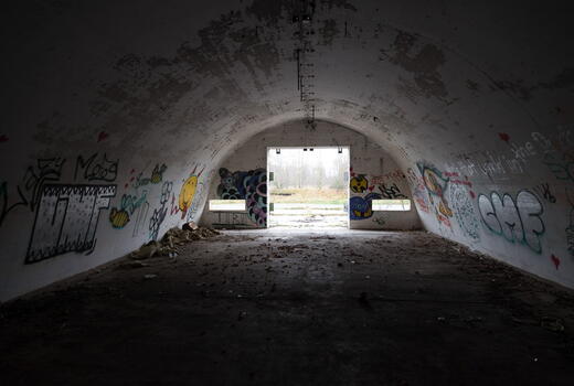 Blick aus einem Bunker des SAS Kellinghusen (2015)