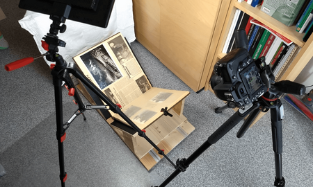 Selbstgebauter Buchscanner