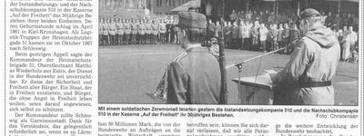 Die Schleswiger Logistikeinheiten feiern ihr 30-jähriges Bestehen