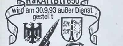 1993 - Sonderstempel Auslösung RakArtBtl 650
