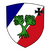 Ein Wappen mit einem grünen Baum, einem Eisernen Kreuz und den Farben Blau, Weiß und Rot symbolisiert Panzerbataillon 181.