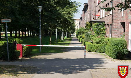 Am Rande des Ex-Platzes in der umgebauten Boehn-Kaserne (2016)