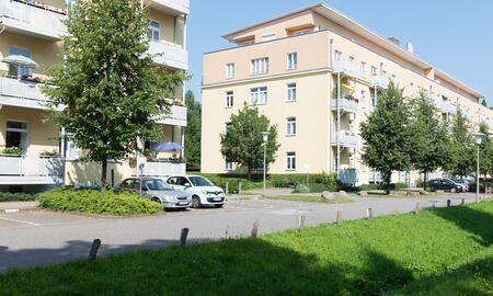 Ehemaliger umgebauter Block in der Boehn-Kaserne (2016)