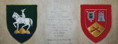 Patenschaftsurkunde zwischen Grosshansdorf und dem Panzerartilleriebataillon 177