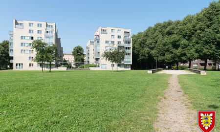 Ehemaliger  Ex-Platzes in der umgebauten Boehn-Kaserne (2016)