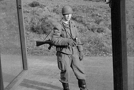 Wachsoldat Scharnweber am SAS Boostedt
