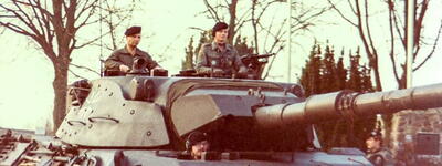 Bataillonsübergabe von OTL Saukal an OTL Everling in der Graf-Goltz-Kaserne (1983-03)