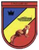 Ein Wappen zeigt ein Eichhörnchen, einen Panzer und eine Krone, symbolisch für das Panzergrenadierbataillon 401.
