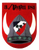 Ein rotes Wappen zeigt einen Wikingerhelm mit Hörnern und dem Emblem des 3. Panzerbataillons 181.