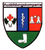 Ein Wappen mit der Aufschrift "Ausbildungskompanie" zeigt Symbole für Medizin, Natur und Militär auf farbigem Hintergrund.