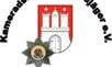 Das Logo zeigt das Wappen von Hamburg mit der Aufschrift "Kameradschaft der Feldjäger e.V. OV Hamburg".