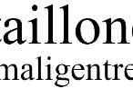 Der Text auf weißem Hintergrund zeigt die Wörter "maillon" und "maligentre," möglicherweise ein Marken- oder Firmennamen.
